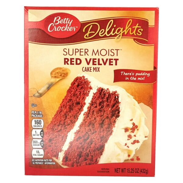 Die Betty Crocker Red Velvet Backmischung aus den USA ist der perfekte Weg