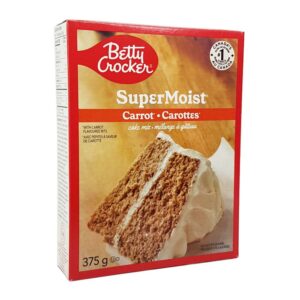 Backmischung für einen leckeren Karotten Kuchen. Rezept auf der Rückseite. Schnell und einfach zubereitet. Inhalt: 375g  