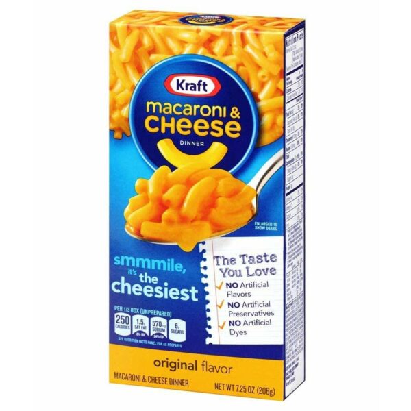 Kraft Macaroni & Cheese ist ein fertiges Käse Gericht. Macaroni & Cheese kann sehr schnell und einfach zubereitet werden. Ein sehr leckeres Gericht für bis zu 3 Portionen. Zubereitung auf der Verpackung beachten - wird nur mit Wasser