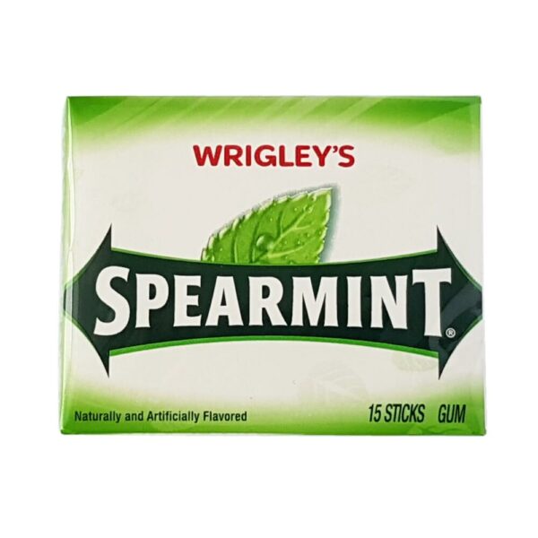 Genießen Sie den erfrischenden Geschmack von Wrigley's Spearmint Kaugummi. Mit seinem intensiven Minzgeschmack bietet dieser Kaugummi eine lang anhaltende Frische.  Ideal für unterwegs oder als kleine Erfrischung zwischendurch