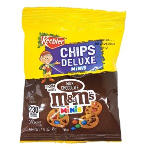 Entdecken Sie den Spaß und den Geschmack der COOKI KEEBLER M&M BITE SIZE COOKIES! Diese köstlichen Mini-Kekse sind mit bunten M&M's gefüllt