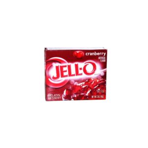 Wackelpudding oder auch Götterspeise aus den USA! Der Jello-O Gelatin Dessert Cranberry wird innerhalb von 10 Minuten zubereitet. Hier in der Geschmacksrichtung Cranberry. Inhalt: 85g