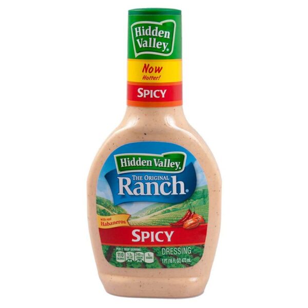 Spicy Ranch Dressing mit milden Chilies und ausgesuchten Gewürzen. Inhalt Flasche/ 473ml