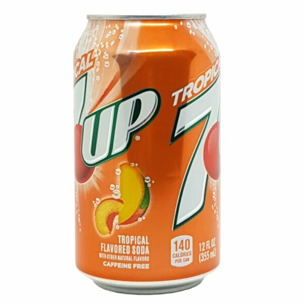 7UP Tropical – Erfrischung mit exotischem Flair Entdecken Sie den spritzigen Geschmack von 7UP Tropical