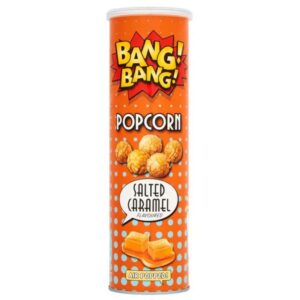 Erleben Sie den unwiderstehlichen Geschmack von Bang! Bang! Popcorn Salted Caramel. Diese köstliche Kombination aus zartem Karamell und einer Prise Salz verwandelt Ihren Snack-Moment in ein süß-salziges Vergnügen. Die sorgfältig ausgewählten Zutaten und die perfekte Balance zwischen Süße und Salzigkeit machen dieses Popcorn zu einem echten Genuss. Ideal für gemütliche Abende