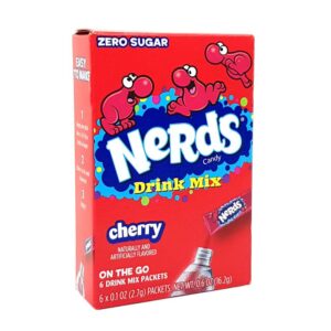 Erleben Sie den fruchtigen Genuss von Nerds mit dem Nerds Drink Mix Cherry! Diese praktischen Drink Mix Packets verwandeln Ihr Wasser in ein erfrischendes