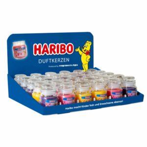 Erwecken Sie mit den Haribo Duftkerzen eine Welt der süßen Aromen in Ihrem Zuhause. Diese hochwertigen Duftkerzen bieten eine vielfältige Auswahl an verlockenden Düften